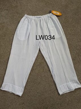 Oh My Gauze! White Men's Lightweight Jogger Pants